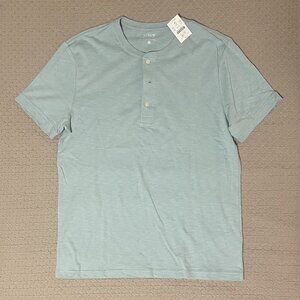 Medium J. Crew Cotton Henley Tee (NEW WITH TAGS)